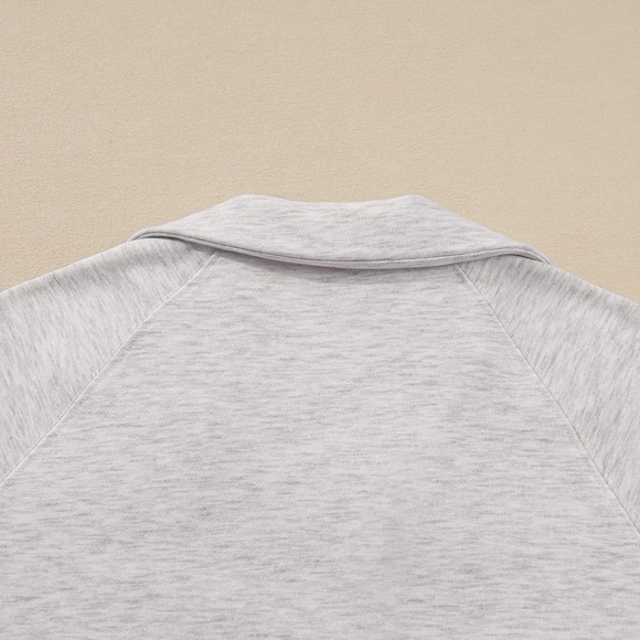 Trendy Boutique Light Gray Wide Leg Pants & Top - Picture 6 of 12